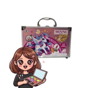 set de maquillaje de belleza de lujo para niñas (37 piezas) | colores vibrantes y juego creativo