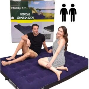 Colchón Inflable Dúo H5040 | Confort Doble para Camping e Invitados (190x150x20 cm)