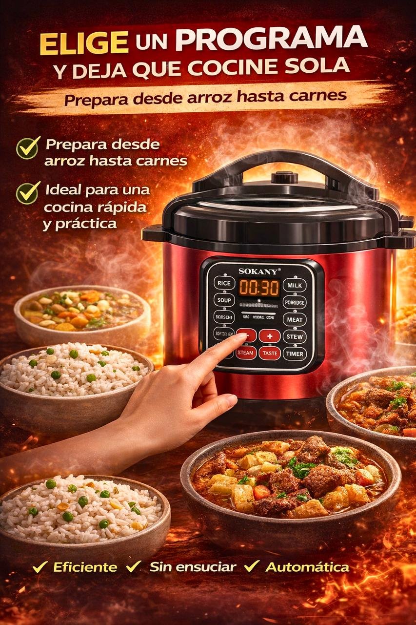 Olla Presión Digital SOKANY